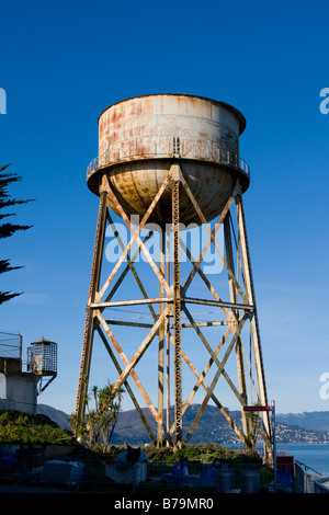 Tour de l'eau sur l'île d'Alcatraz à San Francisco, USA Banque D'Images