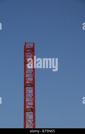 Détail de la grue de levage sur le démantèlement du site de construction Banque D'Images