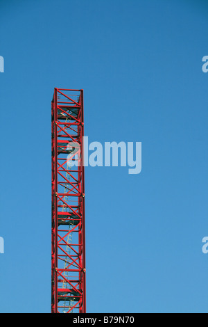 Détail de la grue de levage sur le démantèlement du site de construction Banque D'Images