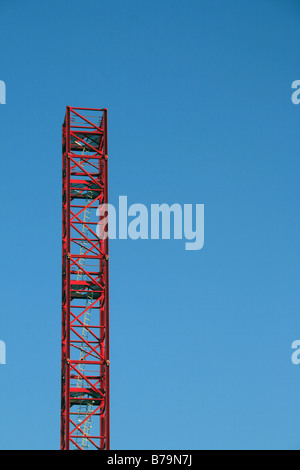 Détail de la grue de levage sur le démantèlement du site de construction Banque D'Images