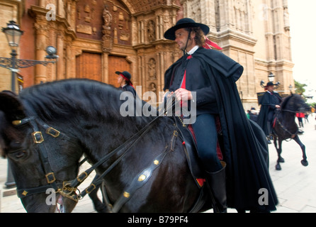 Els Cavallets célébrer la diada, ou la fête nationale catalane, à Palma, Majorque Banque D'Images