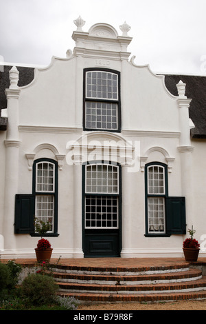 Cape Dutch typique architecture des bâtiments autour de boschendal l'un des plus anciens domaines viticoles en Afrique du Sud franschhoek Banque D'Images