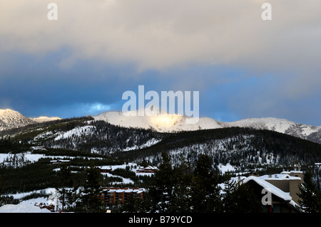 Station de ski de Big Sky. Le Montana, USA. Banque D'Images