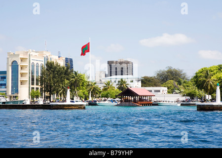 Port mâle dans les Maldives Banque D'Images