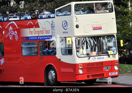 L'Original Tour double decker bus de tournée à Londres UK Banque D'Images