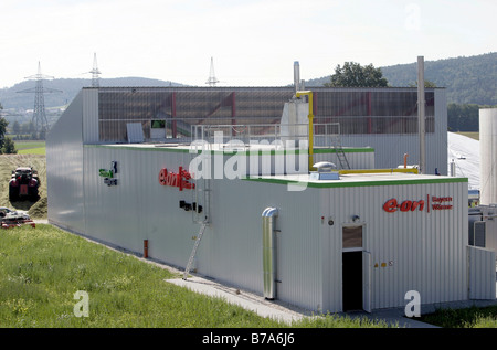 De la plante du biogaz Biogaz Schmack AG à Schwandorf, Bavaria, Germany, Europe Banque D'Images