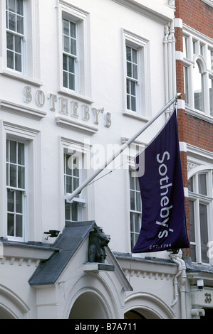 Maison de vente aux enchères Sotheby's à Londres, Angleterre, Grande-Bretagne, Europe Banque D'Images