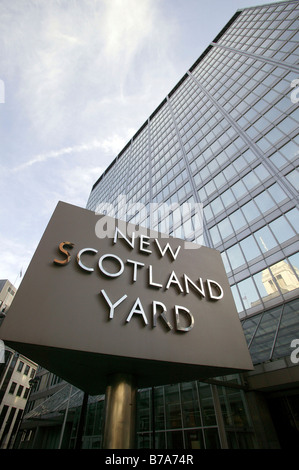 Construction de New Scotland Yard, à Londres, Angleterre, Grande-Bretagne, Europe Banque D'Images