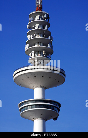 Tele-Michel, la tour de télévision de Hambourg ou de télécommunications, aussi appelé le Heinrich-Hertz-Turm, Hambourg, Allemagne, Europe Banque D'Images