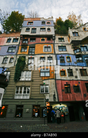 Maison Hundertwasser sur Landstrasse à Vienne, Autriche, Europe Banque D'Images