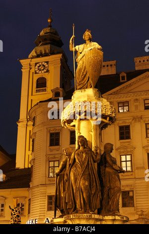 Austriabrunnen, Autriche, fontaines, Schottenkirche Freyung, Vienne, Autriche, Europe Banque D'Images