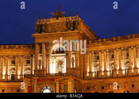 Nouvelle section Burg, le palais impérial de Hofburg, Vienne, Autriche, Europe Banque D'Images