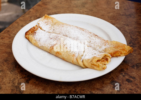 Des crêpes au sucre en poudre, l'Autriche, Europe Banque D'Images