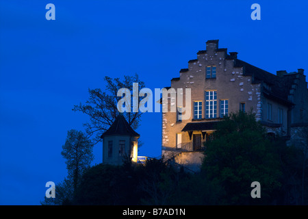 Close up de Lauffen Château, Rheinfall, chutes du Rhin, Neuhausen am Rheinfall, canton de Schaffhouse, Suisse, Europe Banque D'Images