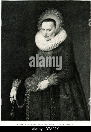 Dirck dirckz alewyn Anna Maria van Schurman (5 novembre 1607 au 4 mai/14 Mai, 1678) était un poète et érudit germano-néerlandais. Elle a été Banque D'Images