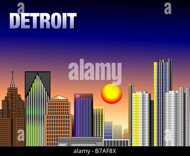 DETROIT Banque D'Images