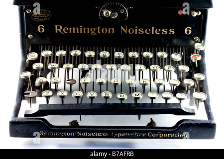 Vintage machine à écrire Remington Noisless # 6 Banque D'Images