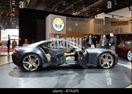 2010 Fisker Karma plug-in voiture hybride au 2009 North American International Auto Show de Detroit Michigan USA Banque D'Images