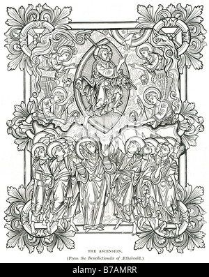 Ascention Dieu Jésus bible ancien nouveau testament Saint Christ Christianisme la religion chrétienne Banque D'Images