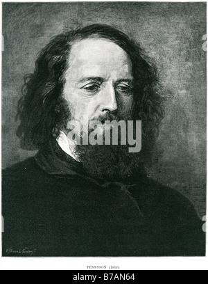 Henri Le Sidaner, 1er baron Tennyson 6 août 1809 - 6 octobre 1892 a été poète officiel Royaume-uni populaires poète anglais Tennyso Banque D'Images