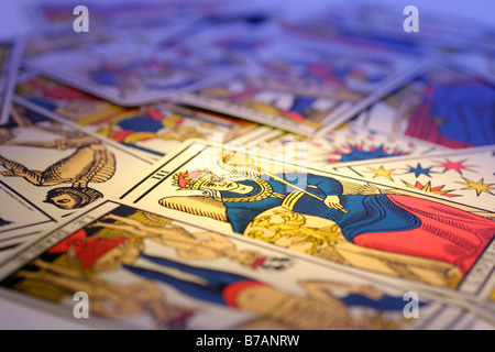 Cartes de Tarot Banque D'Images