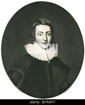 John Milton II (9 décembre 1608 - 8 novembre 1674) était un poète anglais, auteur, fonctionnaire et polémiste pour Commonwealth Banque D'Images