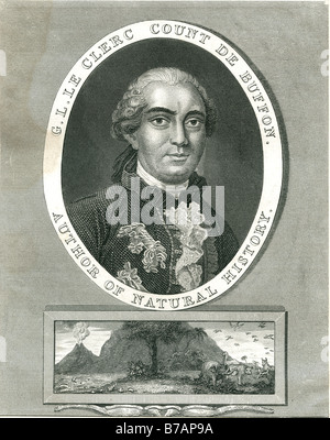 Georges-Louis Leclerc, Comte de Buffon (7 septembre 1707 - 16 avril 1788) était un naturaliste, mathématicien, biologiste, Banque D'Images