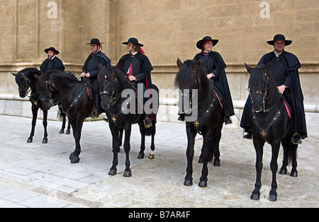 Els Cavallets célébrer la diada, ou la fête nationale catalane, à Palma, Majorque Banque D'Images