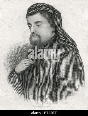 Geoffrey Chaucer (ch. 1343 - 25 octobre 1400) était un écrivain, poète, philosophe, bureaucrate, courtisan et diplomate. Bien Banque D'Images