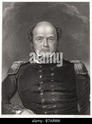 Sir John Franklin, FRGS (16 avril 1786 - 11 juin 1847) était un officier de la Marine royale britannique et explorateur de l'Arctique qui ont cartographié près de tw Banque D'Images