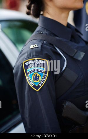 Close-up de la Police Crest Banque D'Images