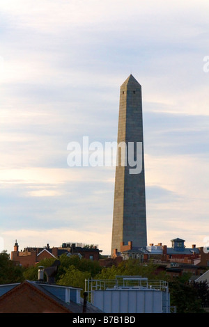 Bunker Hill Monument à Charlestown Boston Massachusetts USA Banque D'Images