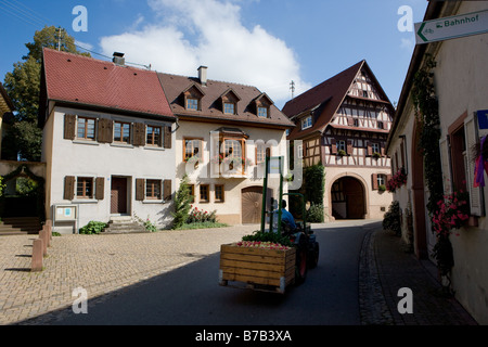 Le village historique Bischoffingen Banque D'Images