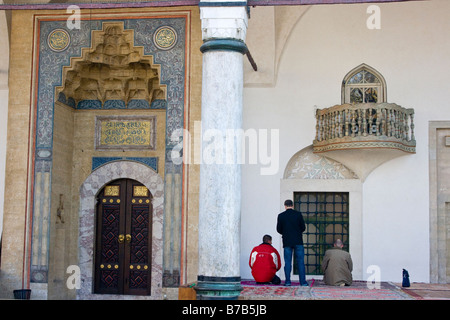 Husrevbey ou Mosquée Gazi Beys à Sarajevo Bosnie Banque D'Images