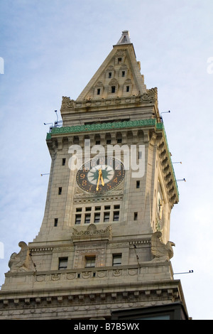 Custom House Tower dans le quartier quartier financier de Boston Massachusetts USA Banque D'Images