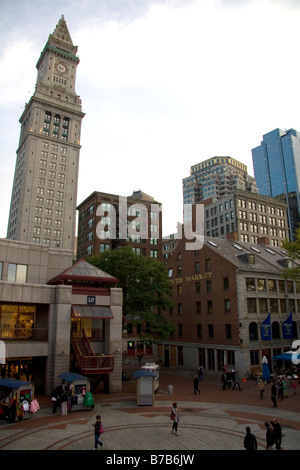 Custom House Tower dans le quartier quartier financier de Boston Massachusetts USA Banque D'Images