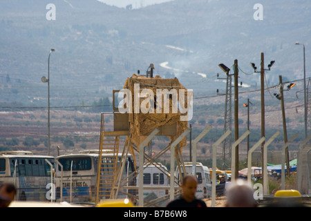 L'extérieur de Naplouse Checkpoint Huwwara en Cisjordanie Palestine Banque D'Images