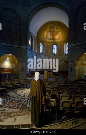 Église de la Dormition sur le Mont Sion à Jérusalem Banque D'Images