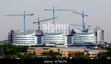 Le nouveau Queen Elizabeth Hospital, Edgbaston, Birmingham en construction. Banque D'Images