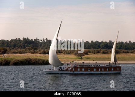 Croisière sur le Nil en style Banque D'Images