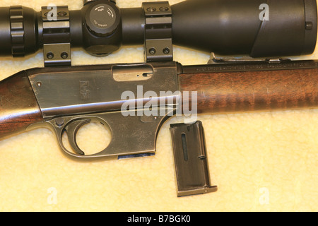 Unique français X51 BIS, .22 Rimfire carabine. Banque D'Images