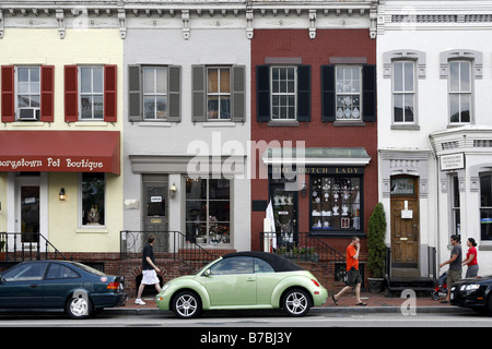 M Street, Georgetown, Washington D.C., États-Unis Banque D'Images