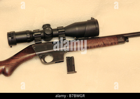 Unique français X51 BIS, .22 Rimfire carabine. Banque D'Images