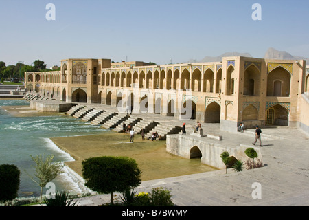 Pont Khaju à Esfahan Iran Banque D'Images