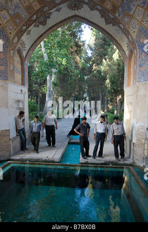 Jardins à Kashan Iran Fin Banque D'Images