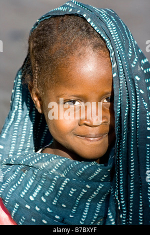 Jeune fille à Djenné au Mali Banque D'Images