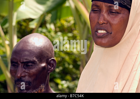Les inondations et la sécheresse dans le nord du Kenya. Banque D'Images