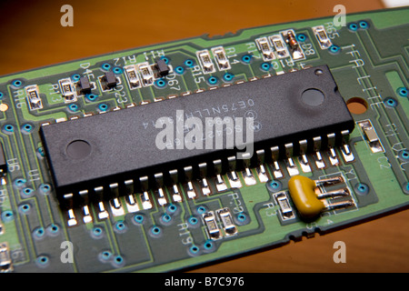 Circuit imprimé à partir de la télécommande du téléviseur Banque D'Images