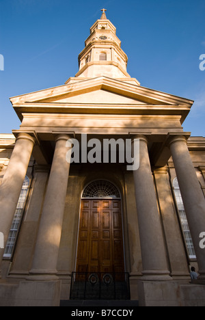 St Philip's Episcopal Church à Charleston, Caroline du Sud. Banque D'Images
