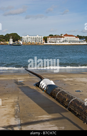 La baie des ronces Chaîne Sandbanks Ferry Bancs Banque D'Images